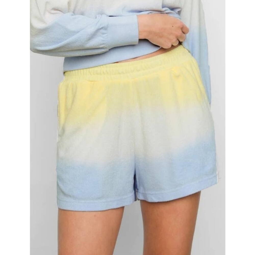 Rails Jane Dip Dye Ombre Terry Cotton Shorts Women's Small
